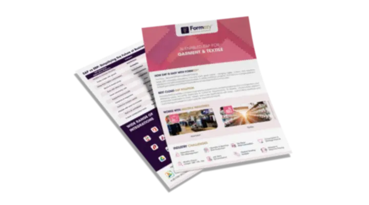 Garment & Textile industry brochure